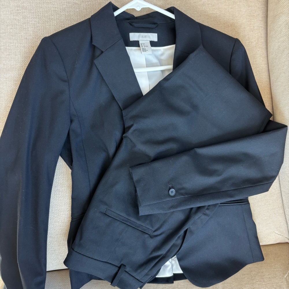 H&M Navy Suit Set